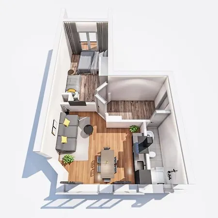 Cosy 2-room In Urban Location