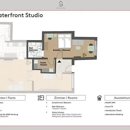 The Alster Waterfront Family Appartement Hambourg