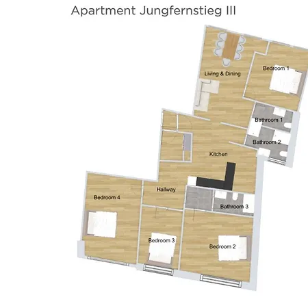 Jungfernstieg Family & Business Appartement *