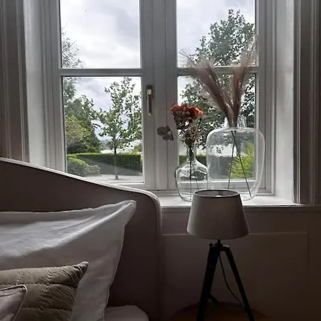 Privates In Mit Blick Auf Elbe Hamburg